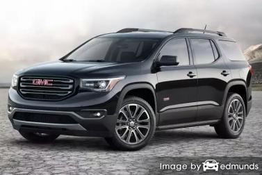 Insurance quote for GMC Acadia in Newark