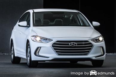 Insurance rates Hyundai Elantra in Newark